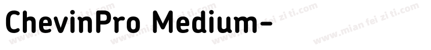 ChevinPro Medium字体转换